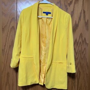 Yellow Boyfriend Blazer